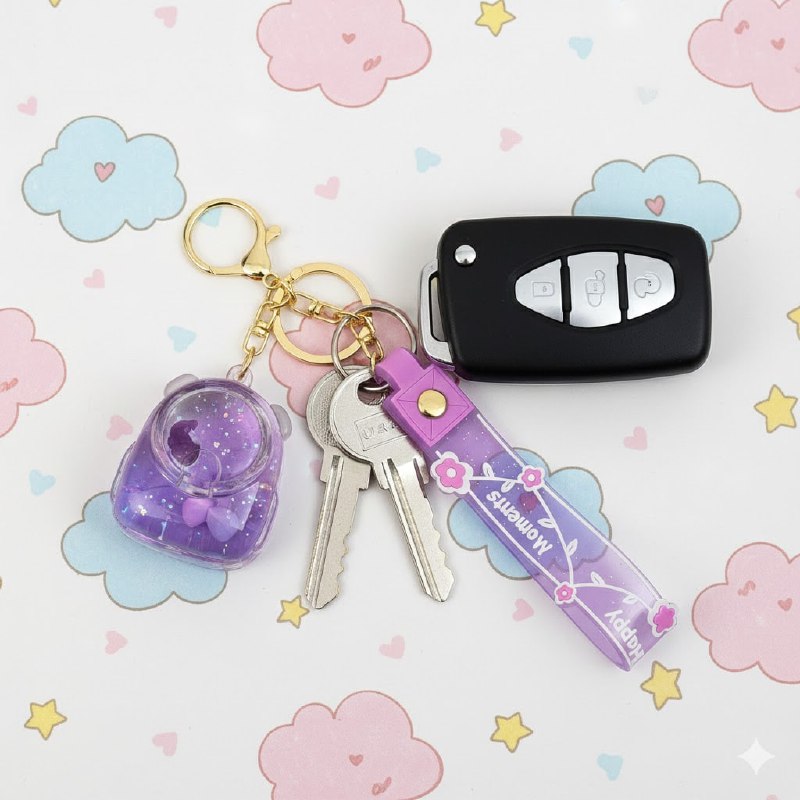 LLAVEROS DE ARENA MOVEDIZA LIQUIDA, 9 ESTILOS DISPONIBLES