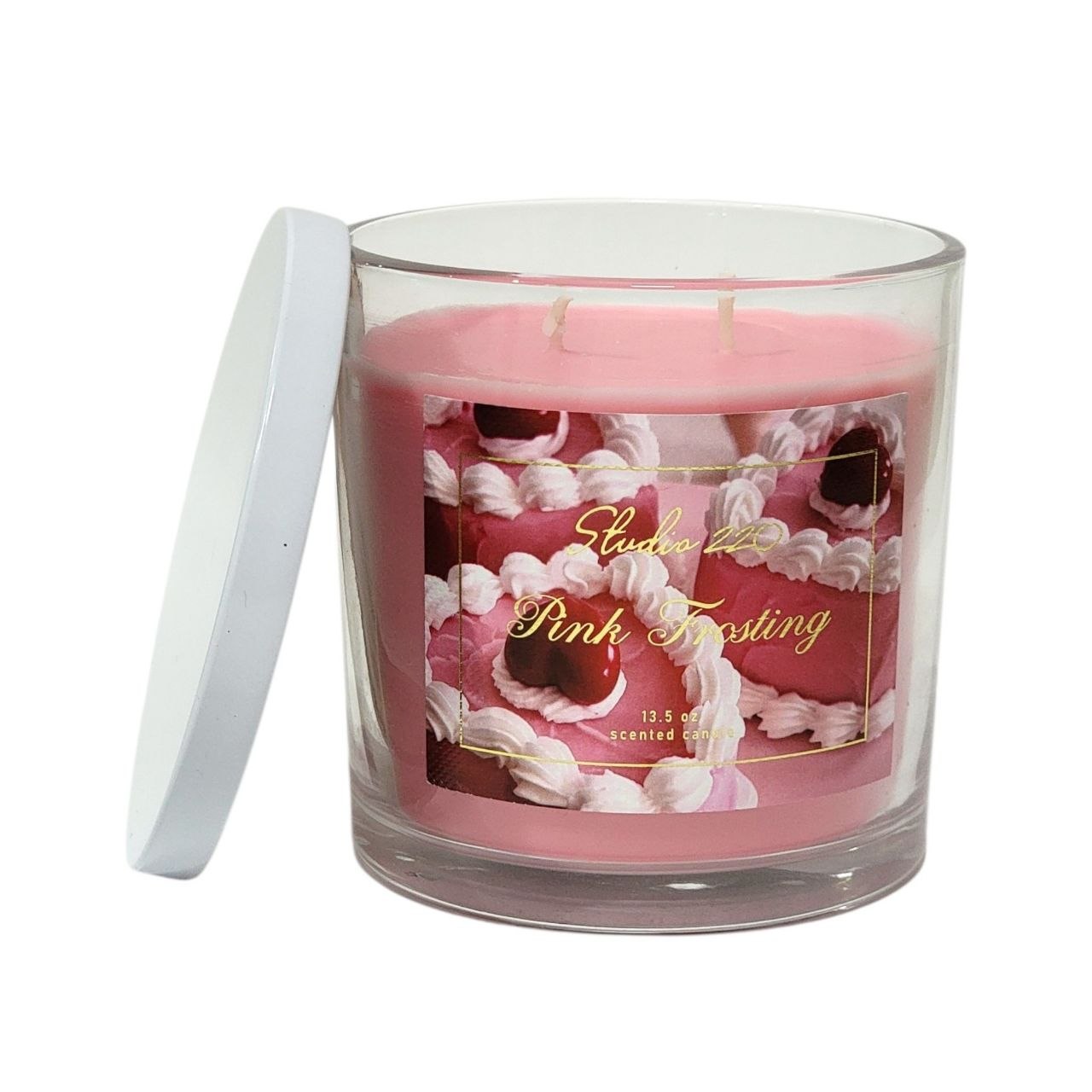 VELA AROMATICA STUDIO 220 PINK FROSTING 382G