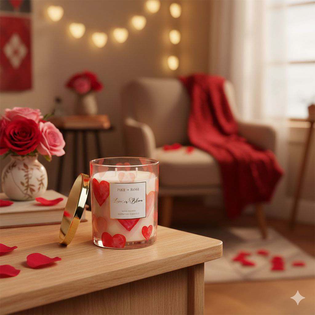 VELA AROMATICA PIKE+ROSE LOVE IN BLOOM 425G