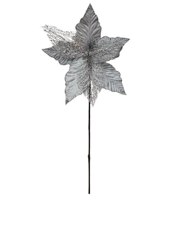 DECORACION ADORNO NAVIDEÑO FLOR DE NAVIDAD COLORES VIBRANTES ELEGANTES 5 ESTILOS