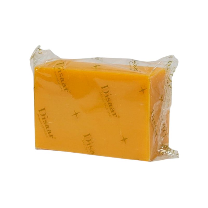 JABON FACIAL EN BARRA DE CURCUMA Y ACEITE DE ARGAN, LIMPIA LOS POROS A PROFUNDIDAD, ABSORBE LA GRASA, SUCIEDAD Y RESIDUOS COSMETICOS, REPARA LA PIEL DAÑADA, ARRUGAS DISAAR TURMERIC ARGAN OIL SOAP 120G