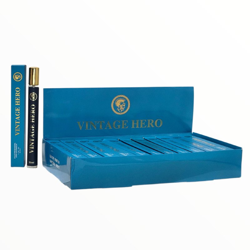 PERFUME EN TUBO PARA HOMBRE VINTAGE HERO EDP 35ML (H) (AROMA SIMILAR VERSACE EROS)