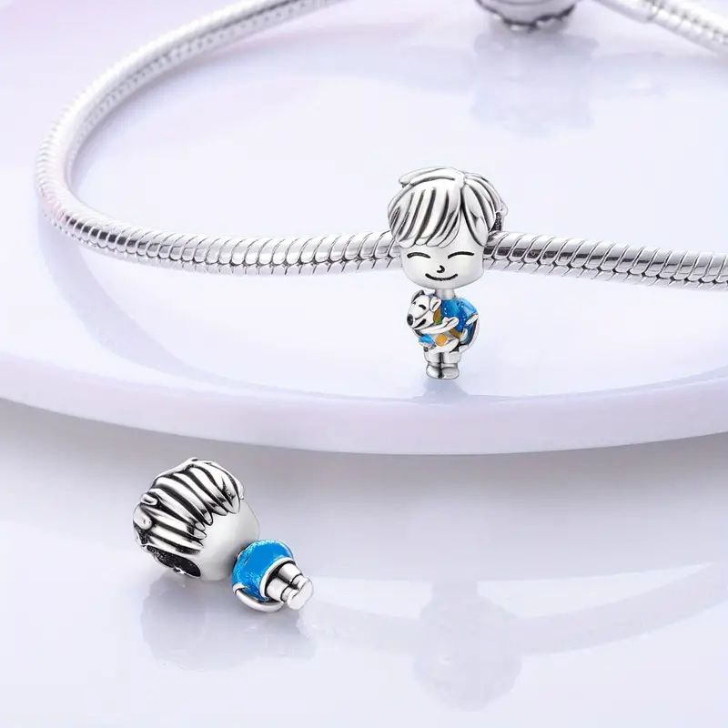 PCHARM4094 FORMA NIÑO PANDORA PLATA 9.25