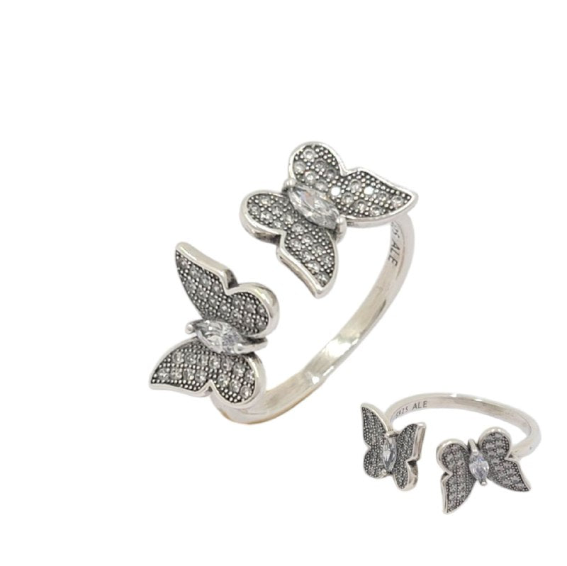 PANI1620 FORMA MARIPOSAS PLATA 9.25