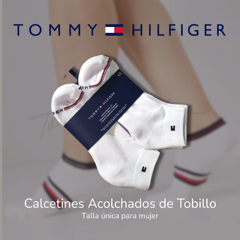 CALCETA TOBILLERA ORIGINAL TOMMY HILFIGER 6 PARES TALLA ÚNICA