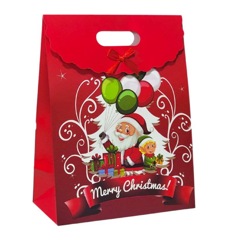 BOLSA DE REGALO NAVIDEÑA EXTRA GRANDE 37X28CM