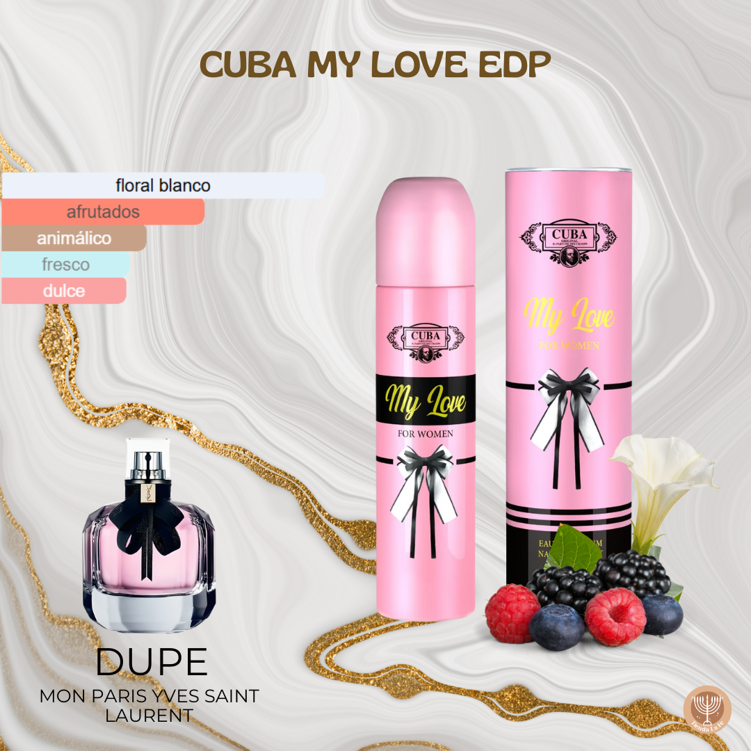 CUBA MY LOVE EDP 100ML (M)(DUPE DE  MON PARIS YSL)