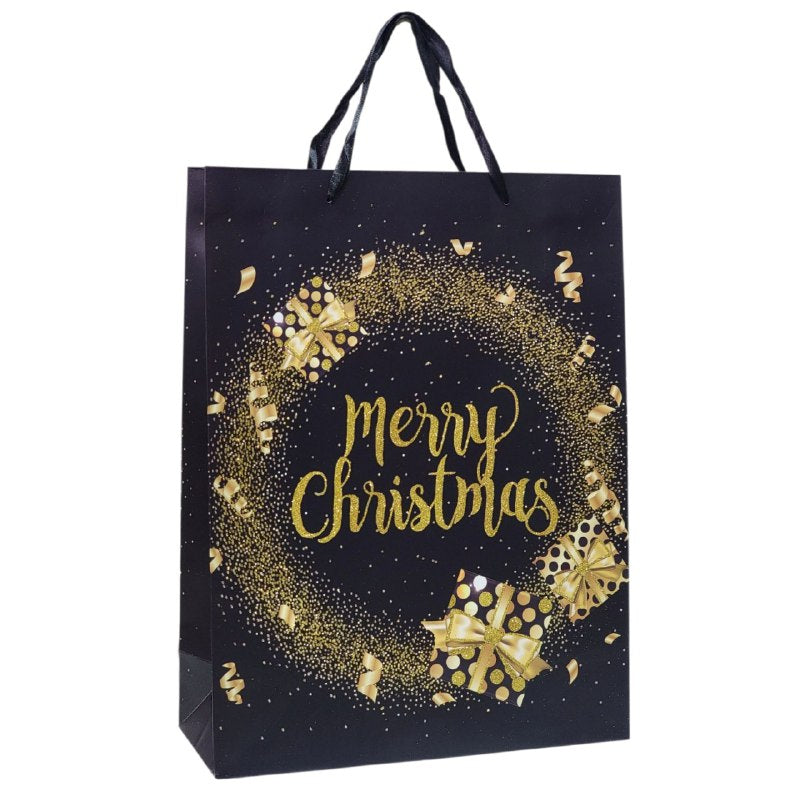 BOLSA DE REGALO NAVIDEÑA GRANDE 40X30X12CM