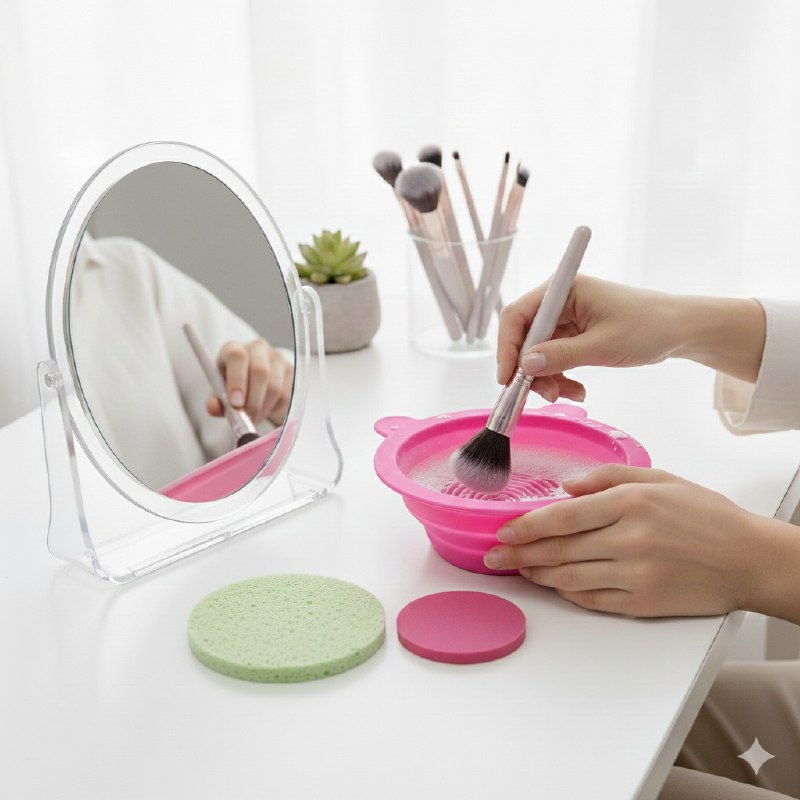 SET DE CUIDADO PERSONAL Y ACCESORIOS DE MAQUILLAJE 4PCS SWEET BEAUTY