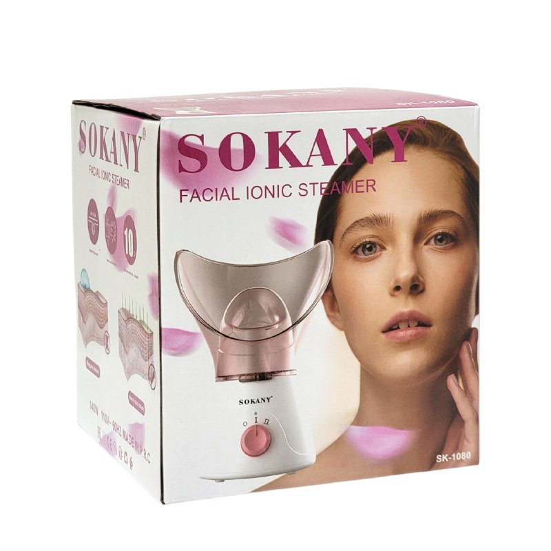 MAQUINA FACIAL DE VAPOR IONICO DE 140W DE ALTA POTENCIA PARA APERTURA DE POROS, ELIMINA PUNTOS NEGROS Y IMPERFECCIONES SOKANY SK-1080