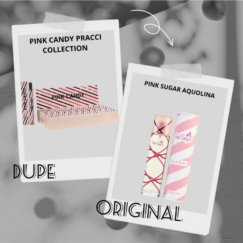 PERFUME EN TUBO PARA MUJER PINK CANDY PRACCI COLLECTION EDP 35ML (M) (DUPE AQUOLINA PINK SUGAR)