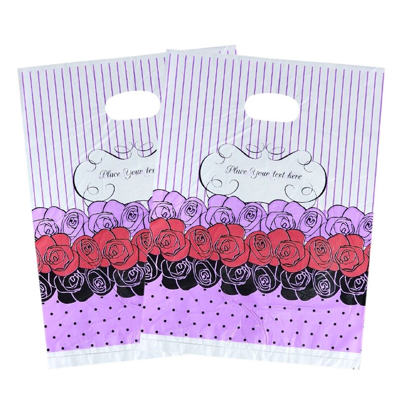 BOLSA DE REGALO PLASTICA MEDIANA 25X35CM, PAQUETE 100UND