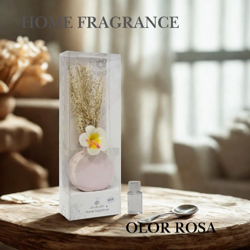 AMBIENTADOR AROMATIZANTE DIFUSOR DE VARILLAS PARA EL HOGAR DE AROMA CONTINUO SIN HUMO NI GOTEO, 6 AROMAS LOVE IN LIFE