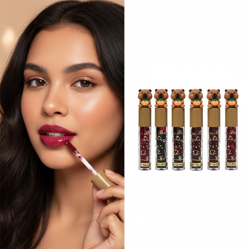 BRILLO LABIAL LIP A PRUEBA DE BESOS DURADERO FORMA CAPIBARA CAPYBARA MISS BETTY 8G