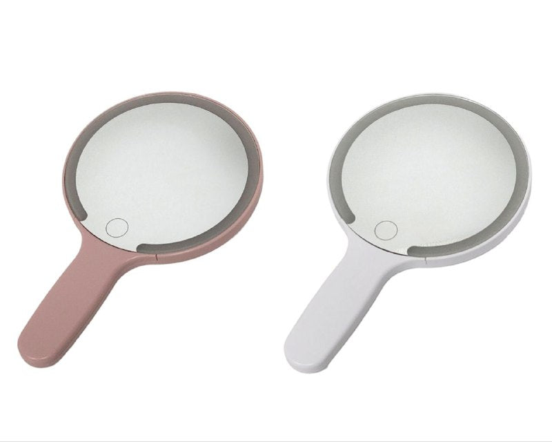 ESPEJO DE MAQUILLAJE CON LUZ LED DE TRES INTENSIDADES, RANGO DE LARGA DURACION 2 COLORES