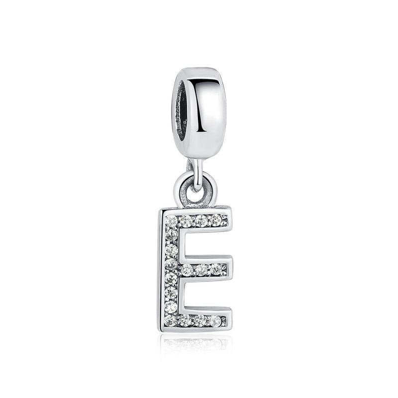 PCHARM4054$E LETRA E PANDORA PLATA 9.25