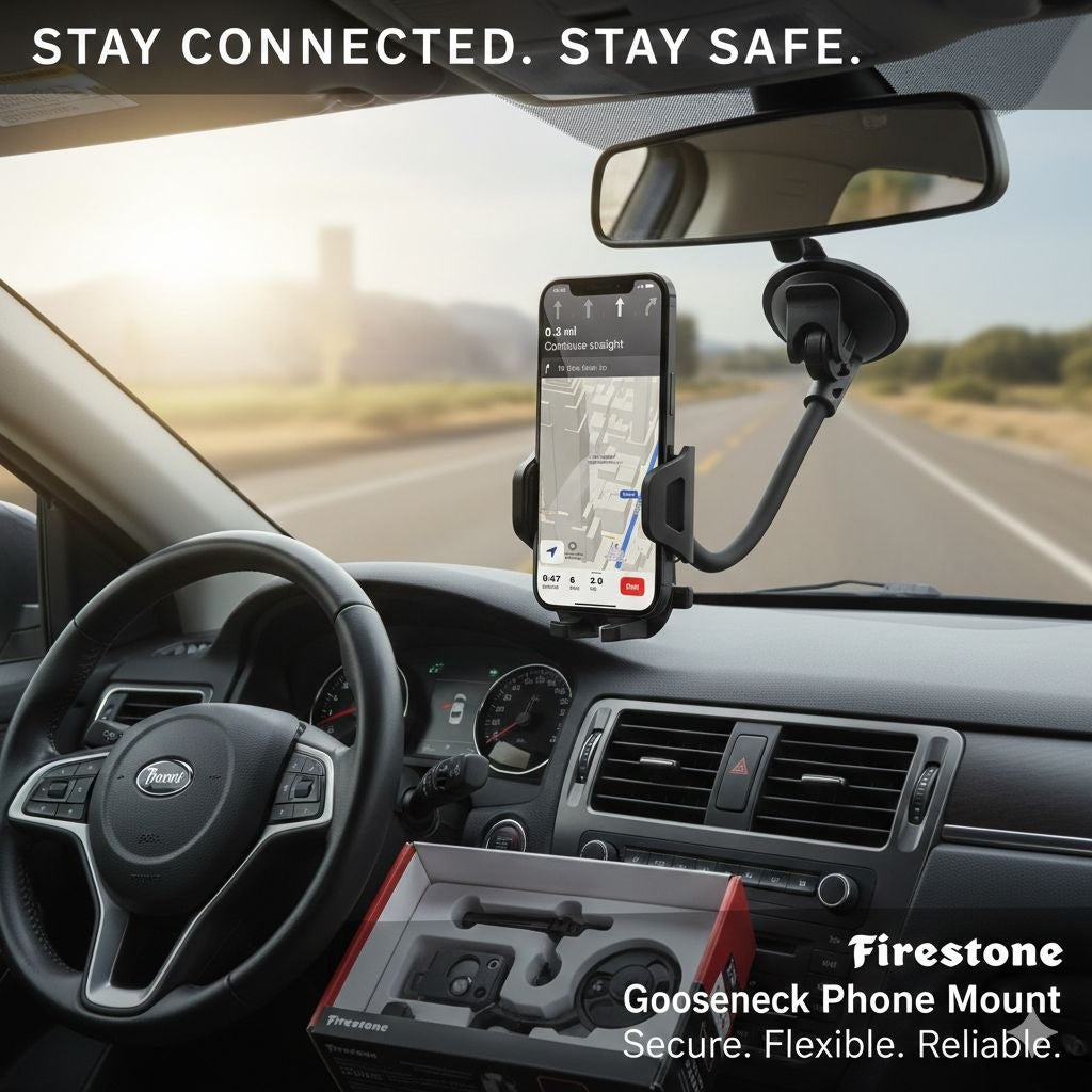 SOPORTE PARA TELÉFONO DE CUELLO DE CISNE PARA CARRO FIRESTONE