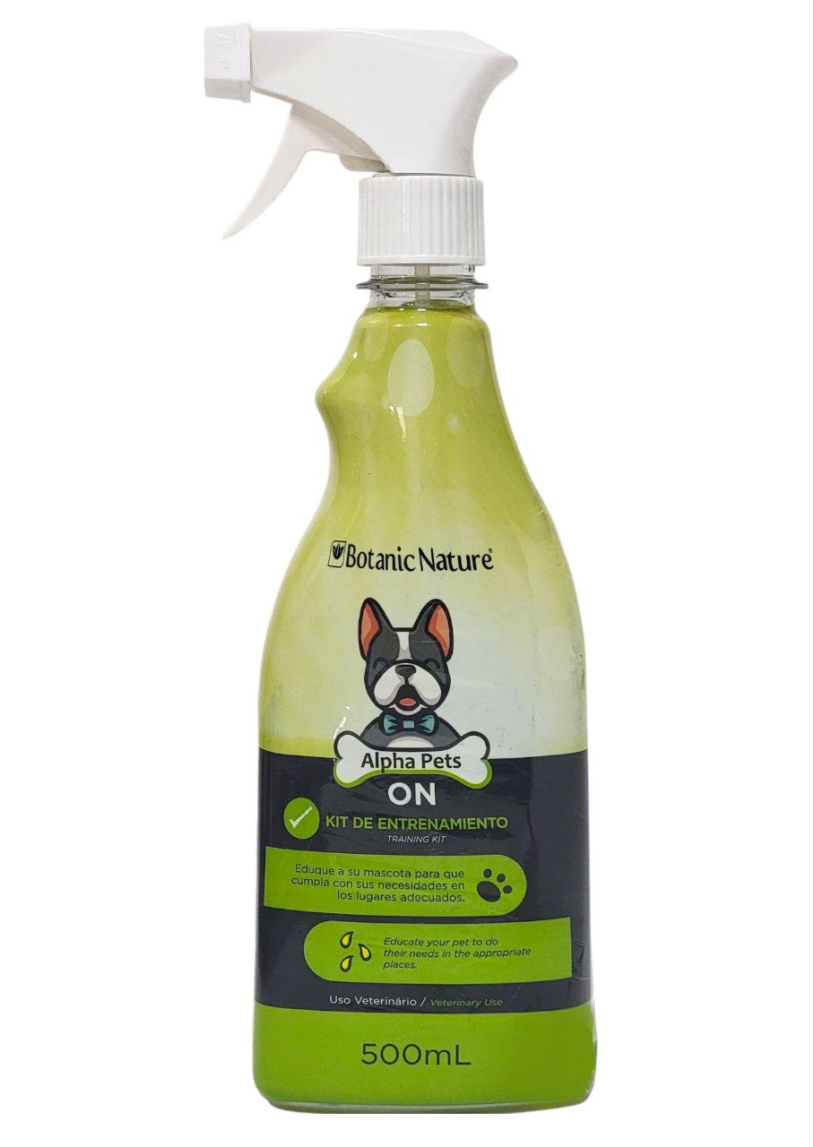 SPRAY DE ENTRENAMIENTO PARA EDUCAR PERROS, ENSEÑALE A TUS MASCOTAS DONDE DEBEN DE HACER SUS NECESIDADES, AROMA ATRAYENDE Y LES ENSEÑA DONDE DEBEN DE HACER BOTANIC NATURE 500ML