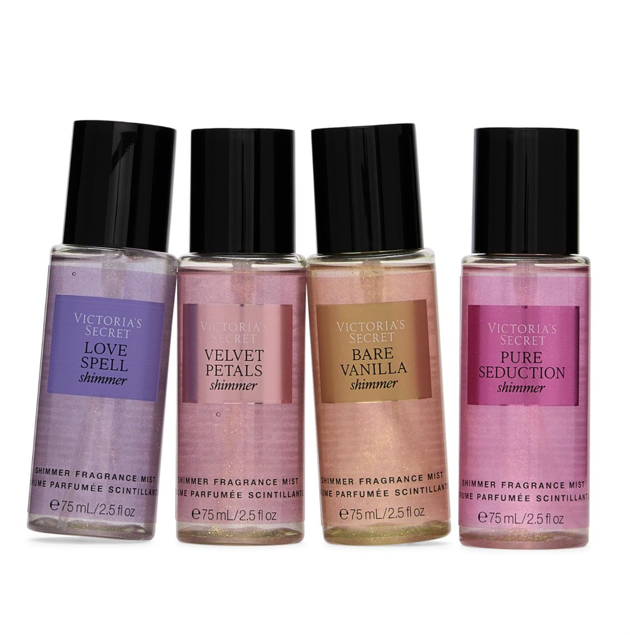 SET DE SPLASH SHIMMER MINI 4PCS VICTORIAS SECRET 75MLX4