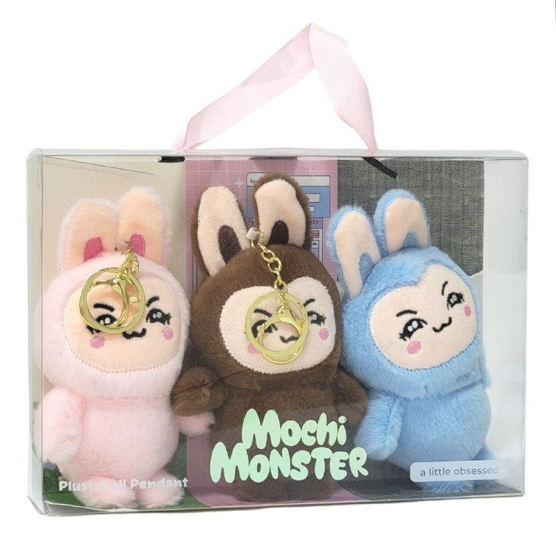 SET DE 3 LLAVEROS MOCHI MONSTER 7X15CM
