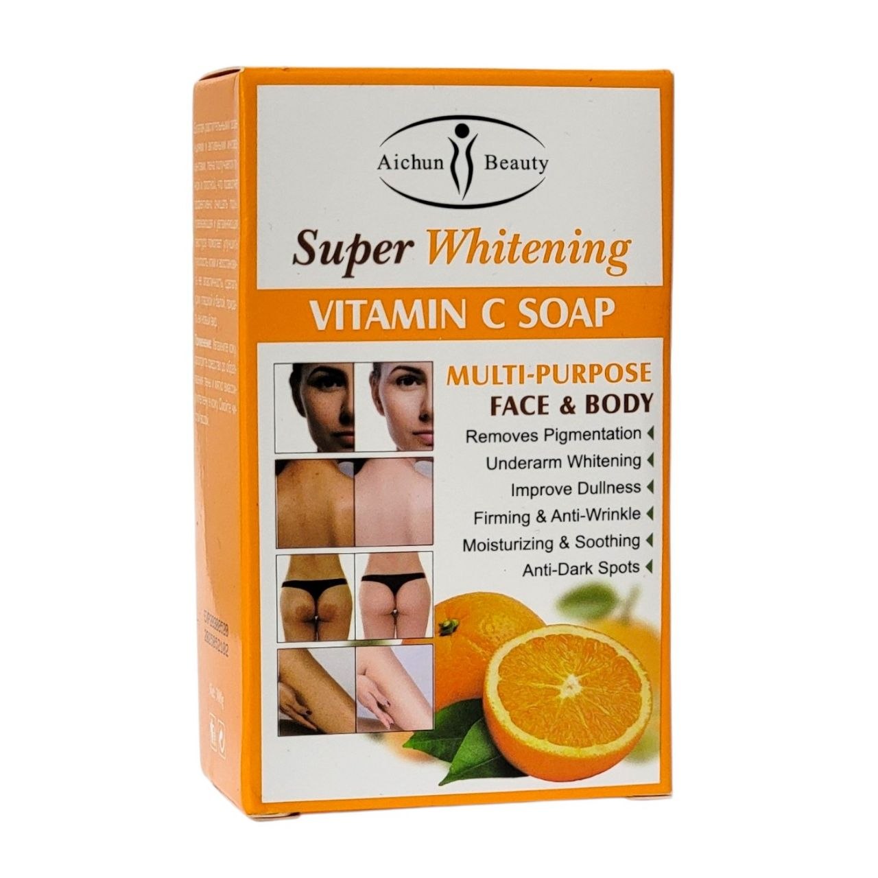 JABON CORPORAL EN BARRA ACLARANTE CON VITAMINA C CONCENTRADA AICHUN BEAUTY 300G