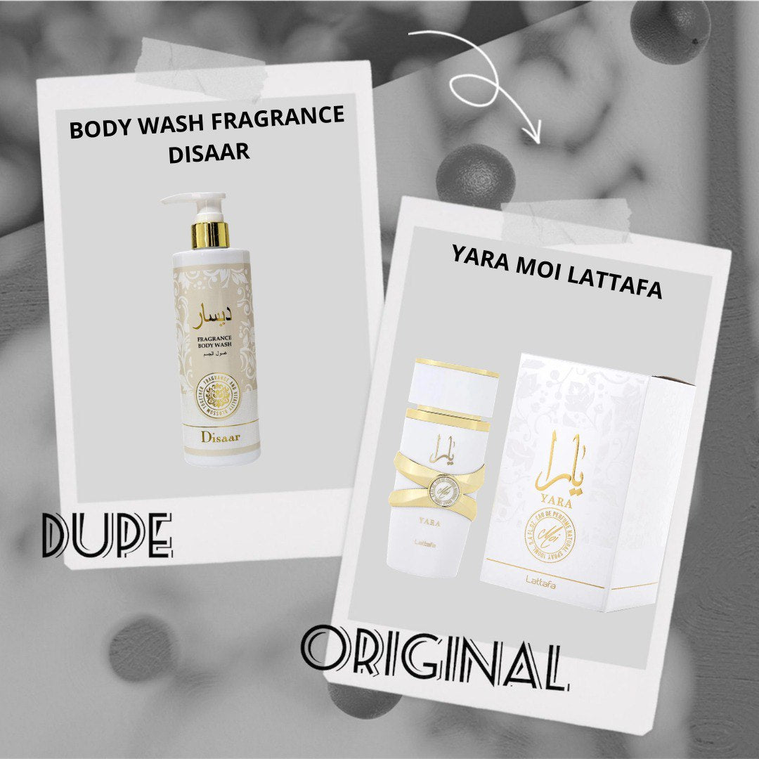 JABON CORPORAL EN LIQUIDO CON FRAGANCIA AROMA SIMILAR A YARA MOI DISAAR 320ML