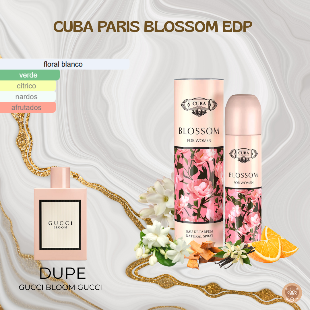 CUBA PARIS BLOSSOM FOR WOMEN EDP 100ML (M)(DUPE DE GUCCI BLOOM FOR WOMEN )