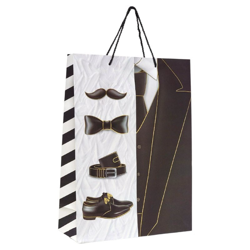 BOLSA DE REGALO PARA HOMBRE GRANDE 30X12X41.5CM
