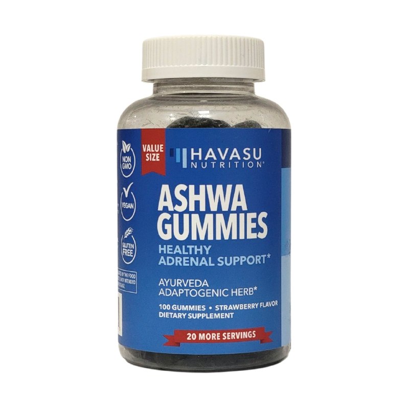 VITAMINAS EN GOMITAS DE ASHWA PARA APOYO RENAL SALUDABLE Y ESTRES HAVASU 100UND