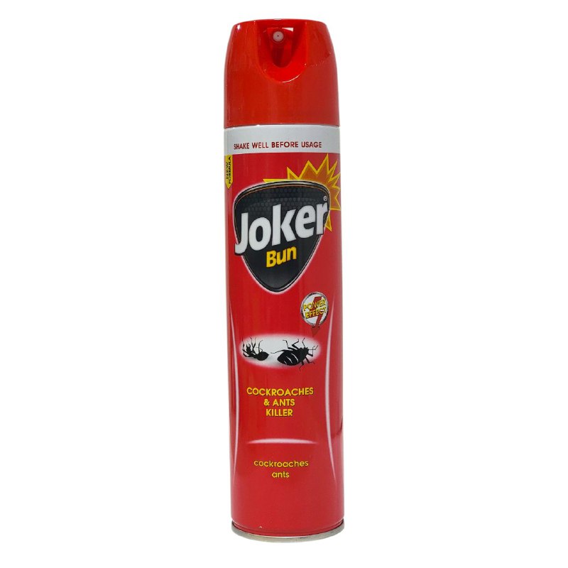 INSECTICIDA EN AEROSOL MATA CUCARACHAS Y HORMIGAS JOKER 350ML