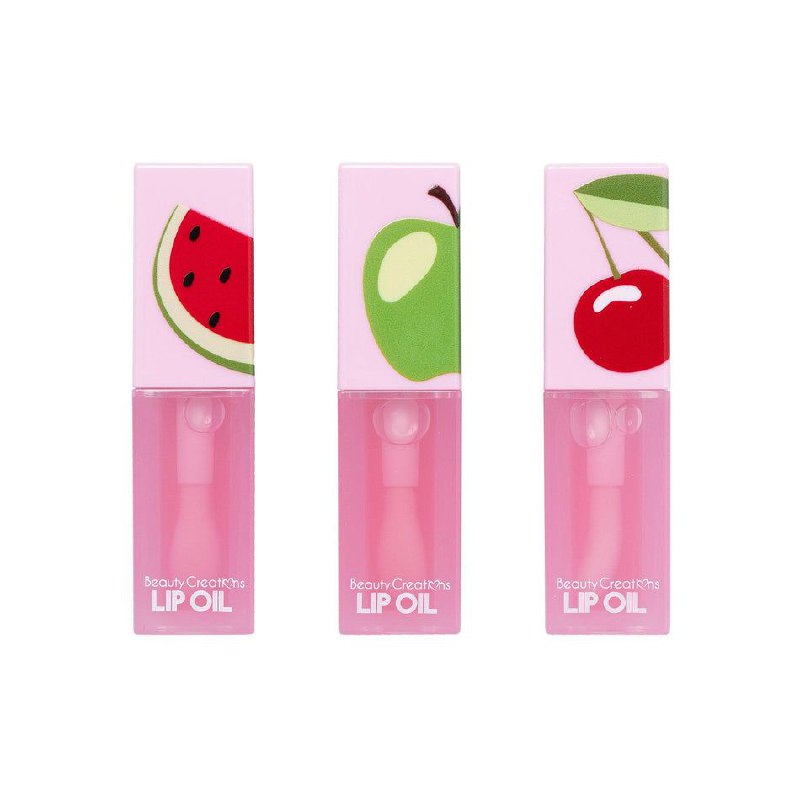 BRILLO LABIAL EN SET ACEITES PARA LABIOS COLOR NATURAL DE LABIOS ORIGINAL BEAUTY CREATIONS GLOWY POUT 4GX3