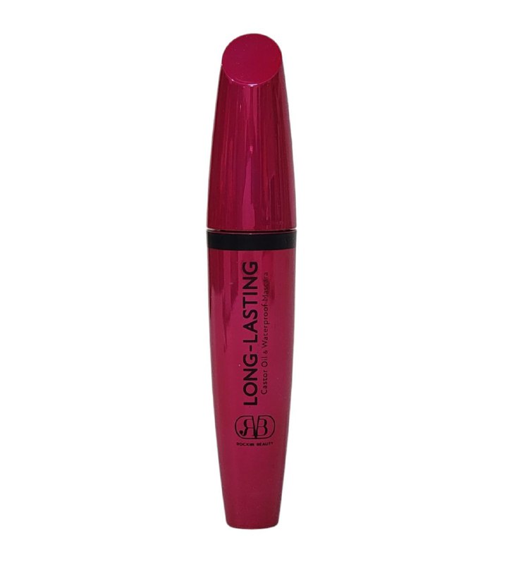 MASCARA PARA PESTAÑAS RESISTENTE AL AGUA Y CON ACEITE DE RICINO LARGA DURACION ORIGINAL ROCKIN BEAUTY 5ML