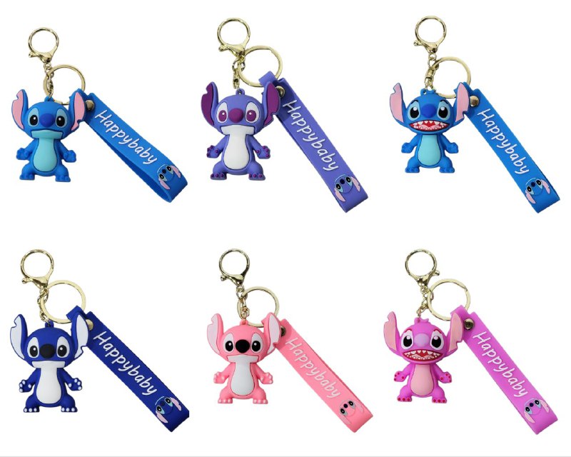 LLAVEROS DE LILO Y STITCH 6 ESTILOS DISPONIBLES