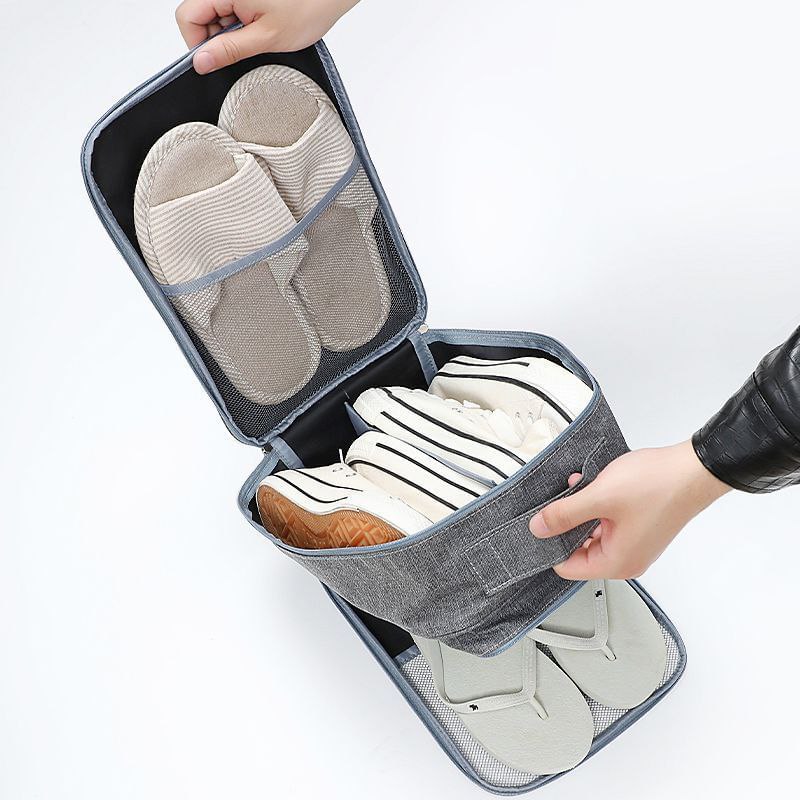 BOLSO DE VIAJE ORGANIZADORA PARA ZAPATOS, BOLSA ORGANIZADORA PORTATIL IMPERMEABLE, 3 A 4 PARES DE CAPACIDAD 4 COLORES