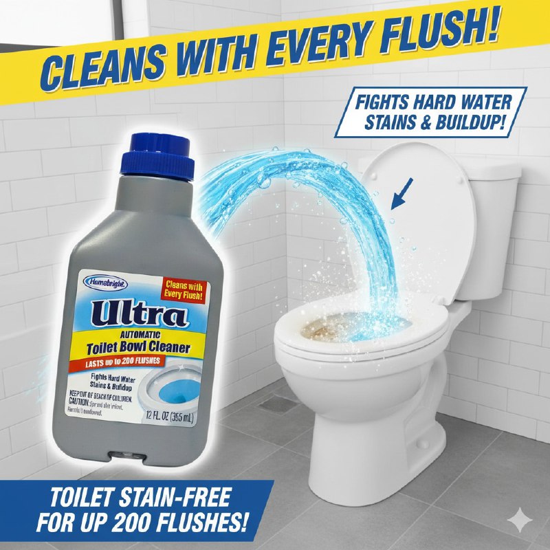 LIMPIADOR BLANQUEADOR PARA BAÑO INODORO POTENTE HOMEBRIGHT 335ML