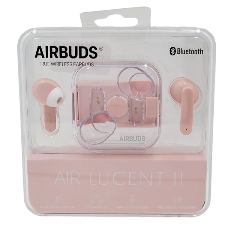 AUDIFONOS AURICULARES INALAMBRICOS ORIGINALES SONIDO POTENTE Y CLARO, MICROFONO UNIVERSAL, EMPAREJAMIENTO AUTOMATICO, BATERIA TOTAL 15H, USB C AIRBUDS AIR LUCENT II