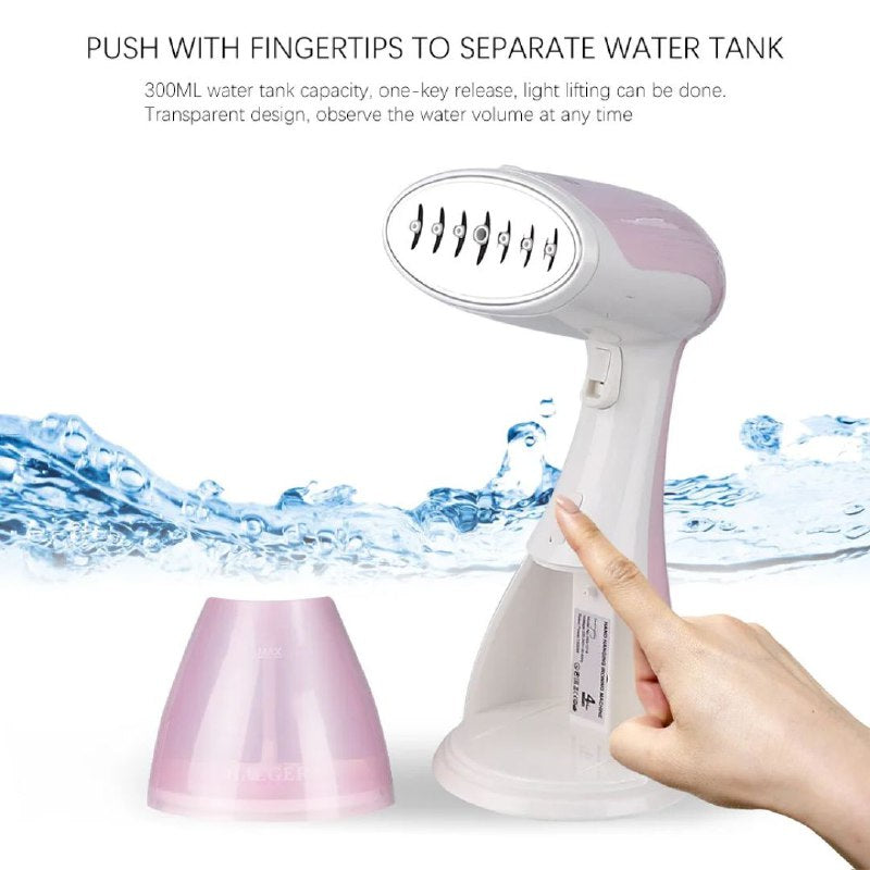 PLANCHA MINI PORTATIL A VAPOR, VAPORIZADOR COLGANTE DE MANO PORTATIL 1500W CON VAPOR GRANDE, CALENTAMIENTO RAPIDO RAF 4 COLORES