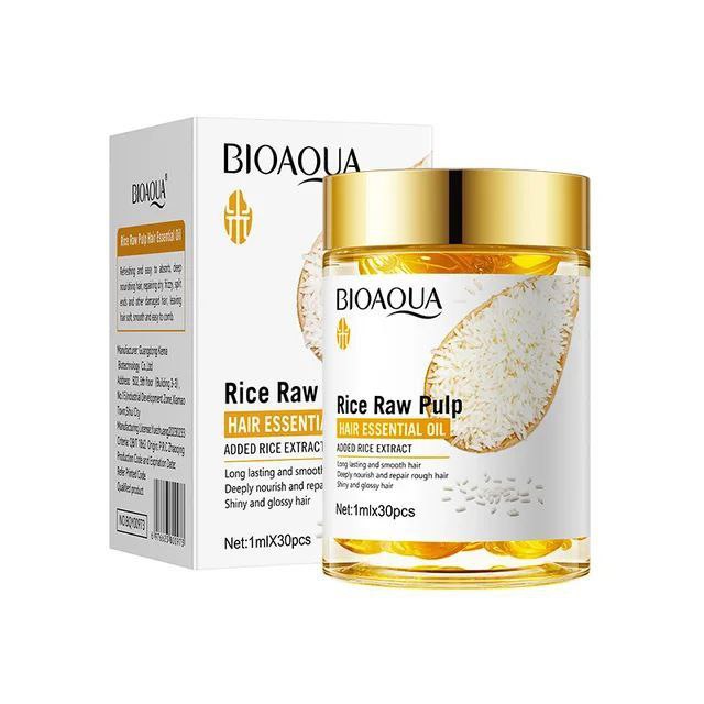 ACEITE ESENCIAL PARA EL CABELLO EN AMPOLLAS CABELLO SUAVE BIOAQUA 1MLX30