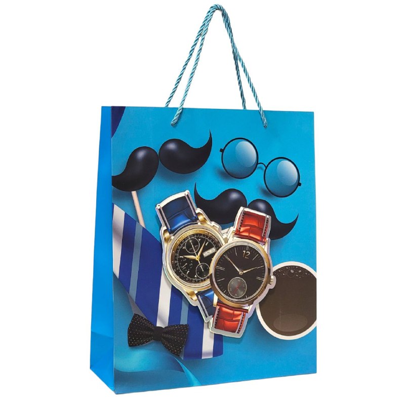 BOLSA DE REGALO PARA HOMBRE MEDIANA 26X32X10CM