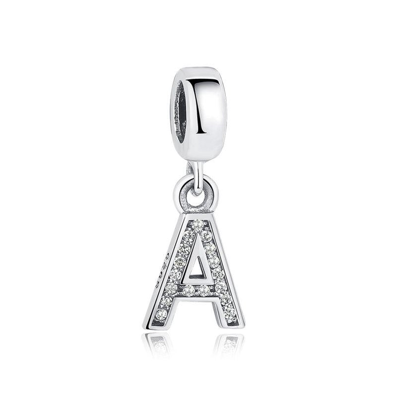 PCHARM4054$A LETRA A PANDORA PLATA 9.25