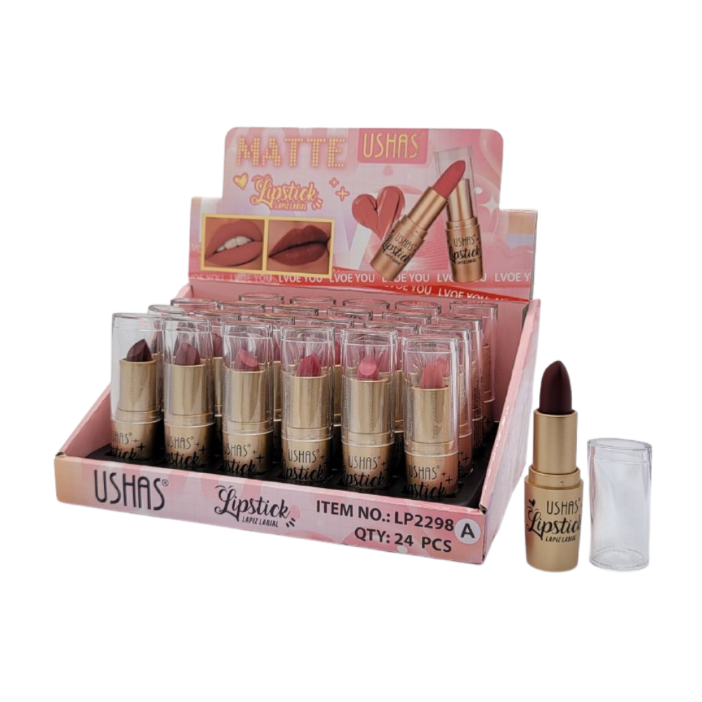 BRILLO LABIAL MATTE 6 TONOS USHAS