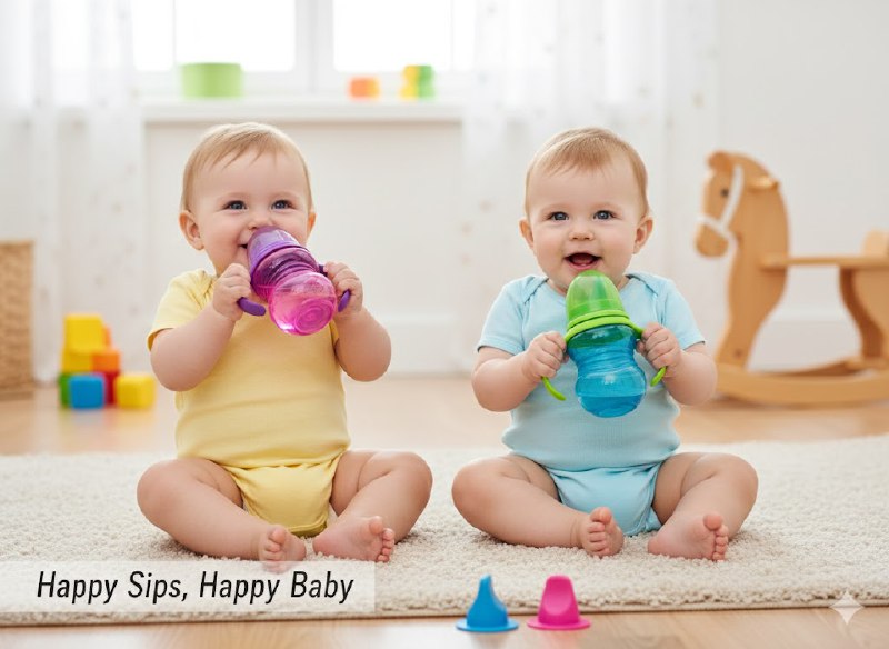 VASO PARA BEBES DE ENTRENAMIENTO CON ASA Y DOBLE BOQUILLA CON CAPACIDAD DE 210ML SMILY BABY