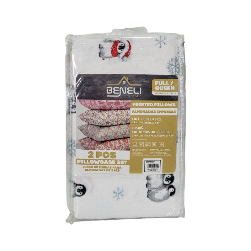FUNDAS PARA ALMOHADAS TAMAÑO MATRIMONIAL/QUEEN 2PCS BENELI HOME 50X76CM X 2PCS