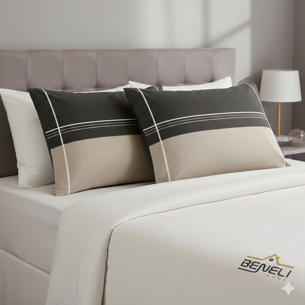 FUNDAS PARA ALMOHADAS TAMAÑO MATRIMONIAL/QUEEN 2PCS BENELI HOME 50X76CM X 2PCS