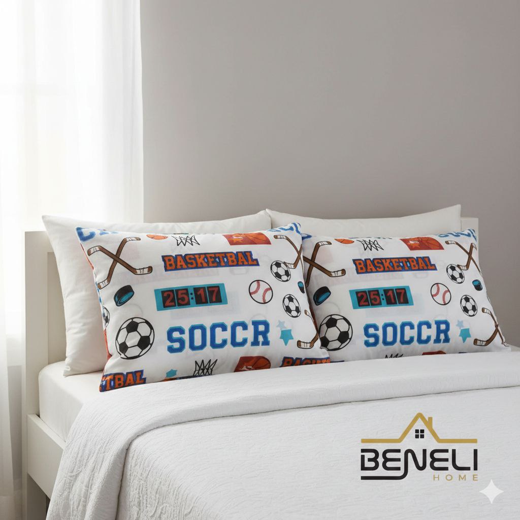 FUNDAS PARA ALMOHADAS TAMAÑO MATRIMONIAL/QUEEN 2PCS BENELI HOME 50X76CM X 2PCS