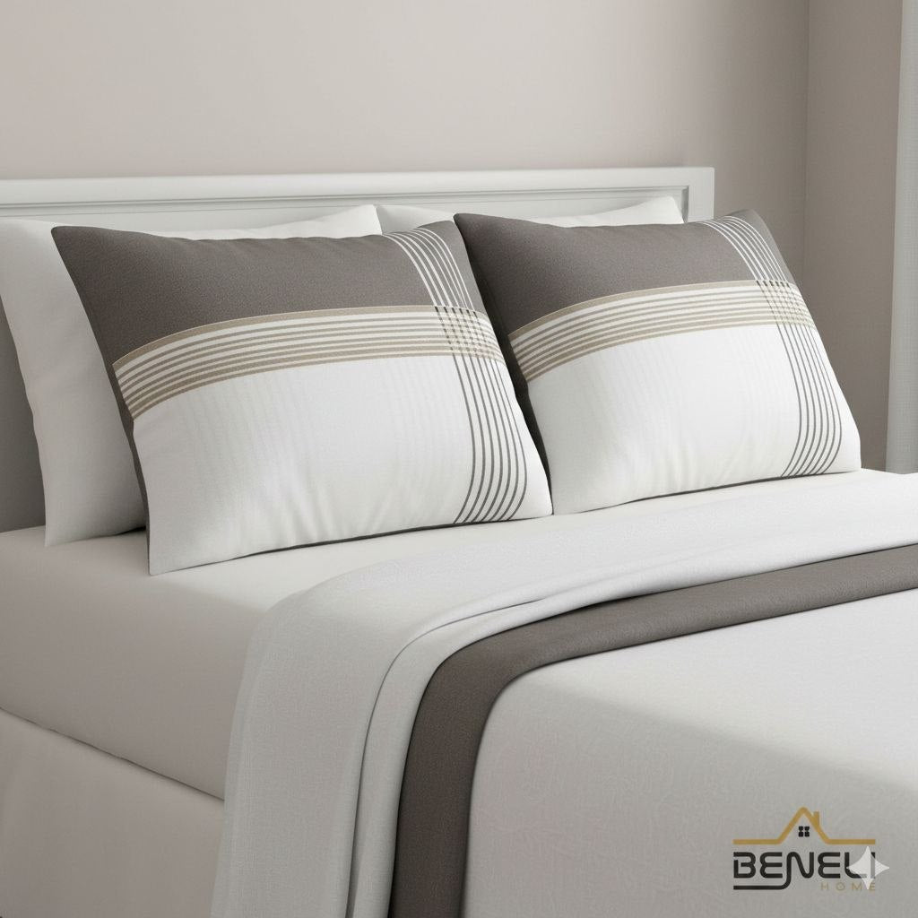 FUNDAS PARA ALMOHADAS TAMAÑO MATRIMONIAL/QUEEN 2PCS BENELI HOME 50X76CM X 2PCS