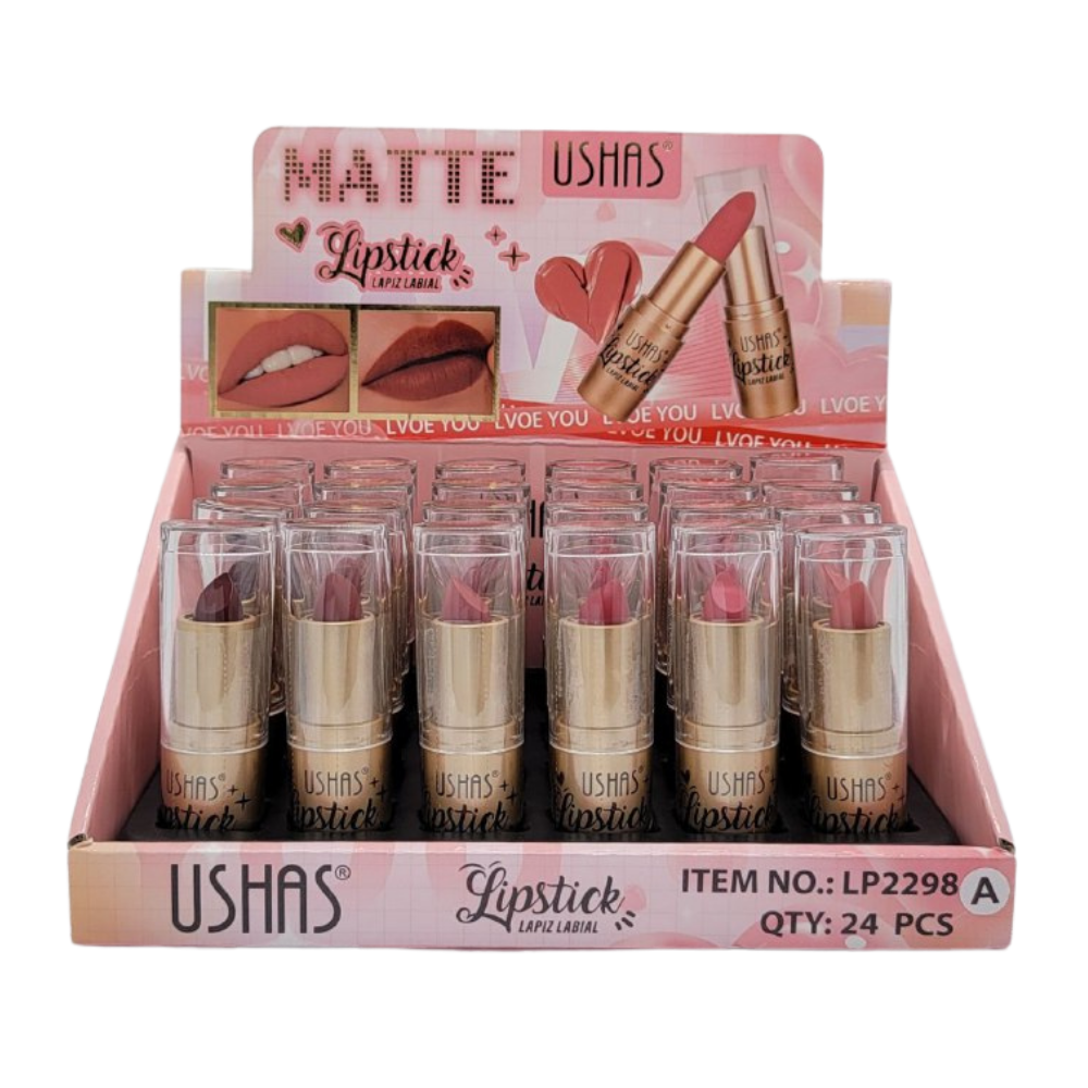 BRILLO LABIAL MATTE 6 TONOS USHAS