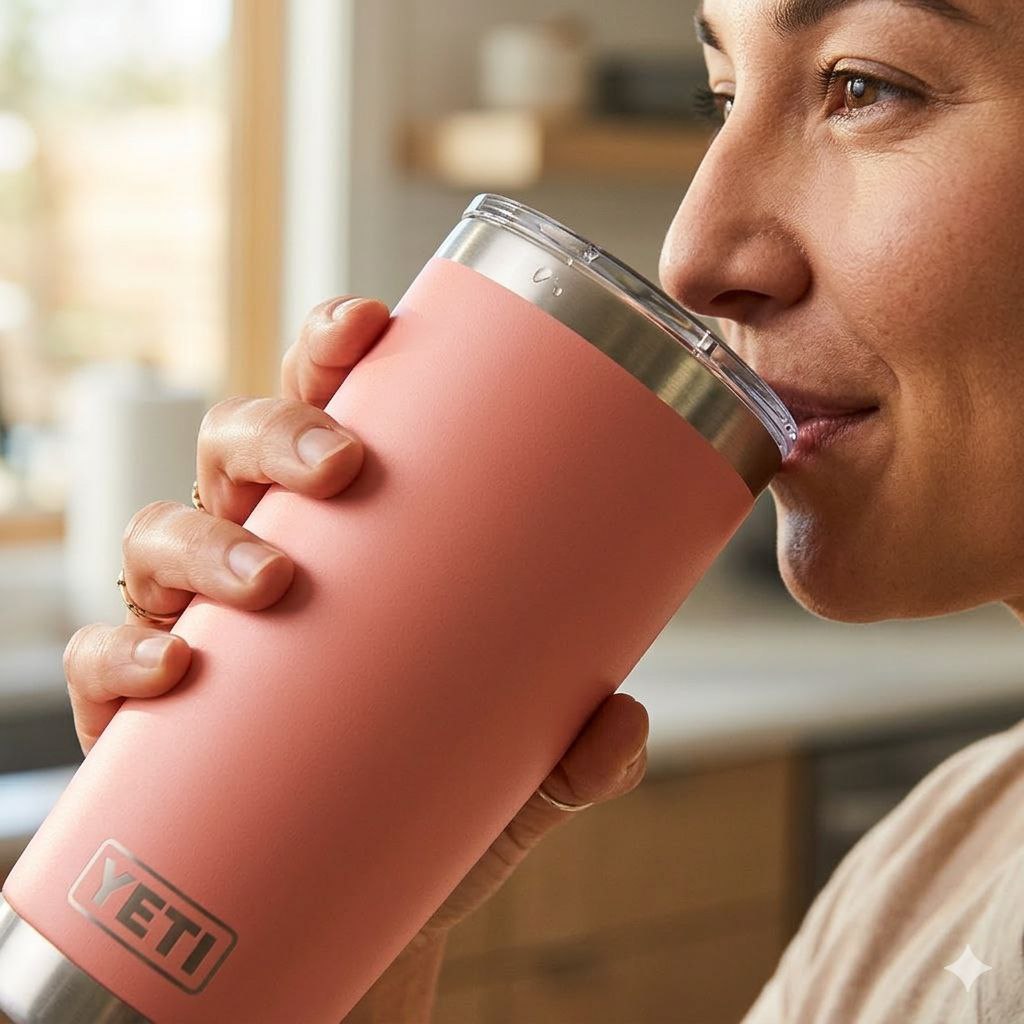 VASO TERMICO PERSONAL DE ACERO INOXIDABLE YETI 20 ONZAS