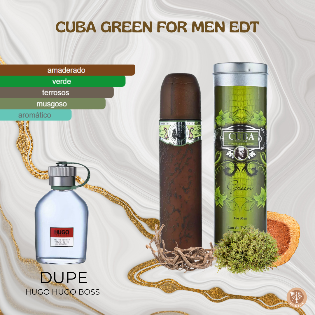 CUBA GREEN FOR MEN EDT 100ML (H)(DUPE DE HUGO DE HUGO BOSS)