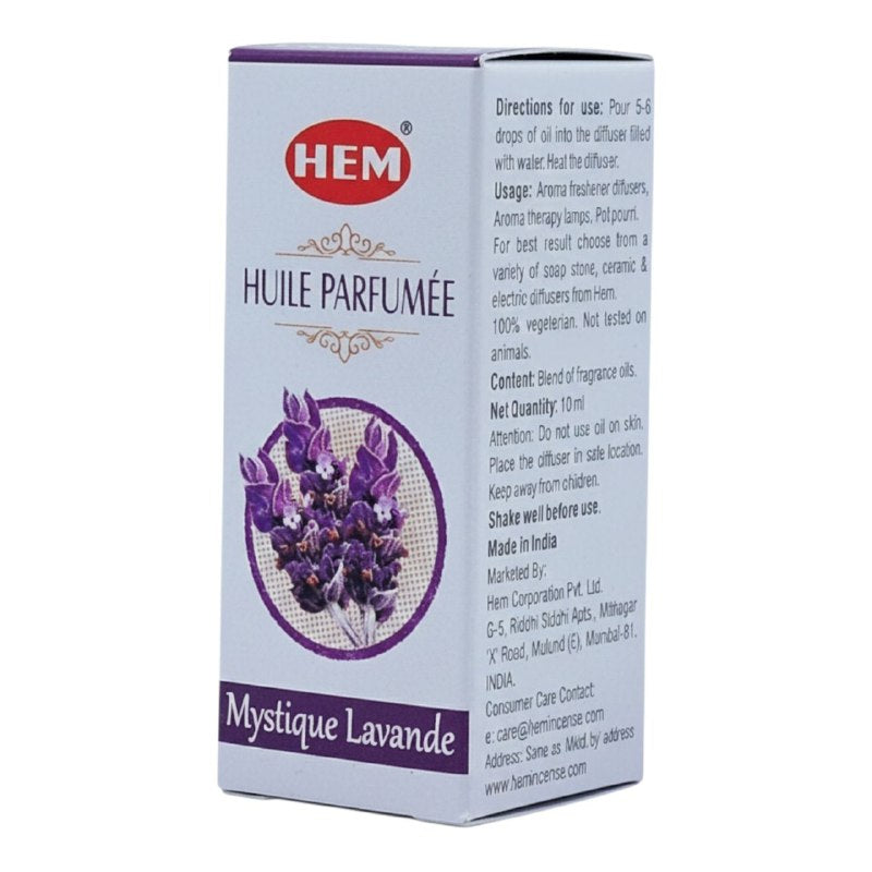ACEITE AROMATICO ESENCIAL DE LAVANDA MISTICA PARA USAR EN DIFUSORES Y AROMATERAPIAS HEM 10ML